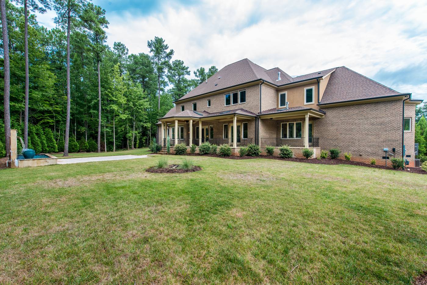 Lot 46 Linville Outdoor · Backyards photograph by Shail Construction in Raleigh NC