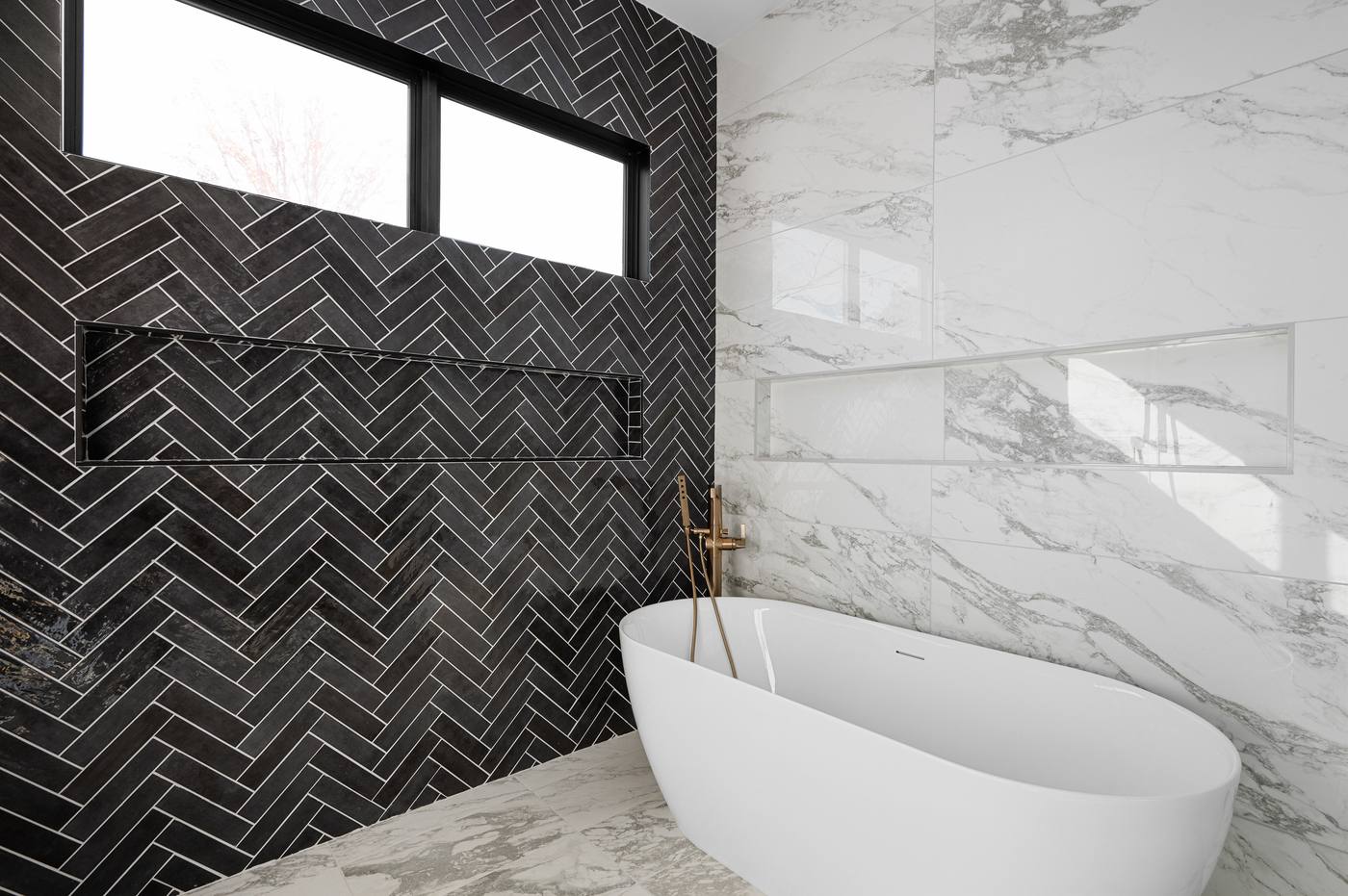 Lot 48 Bella Vista Master Bathroom photograph by Shail Construction in Raleigh NC