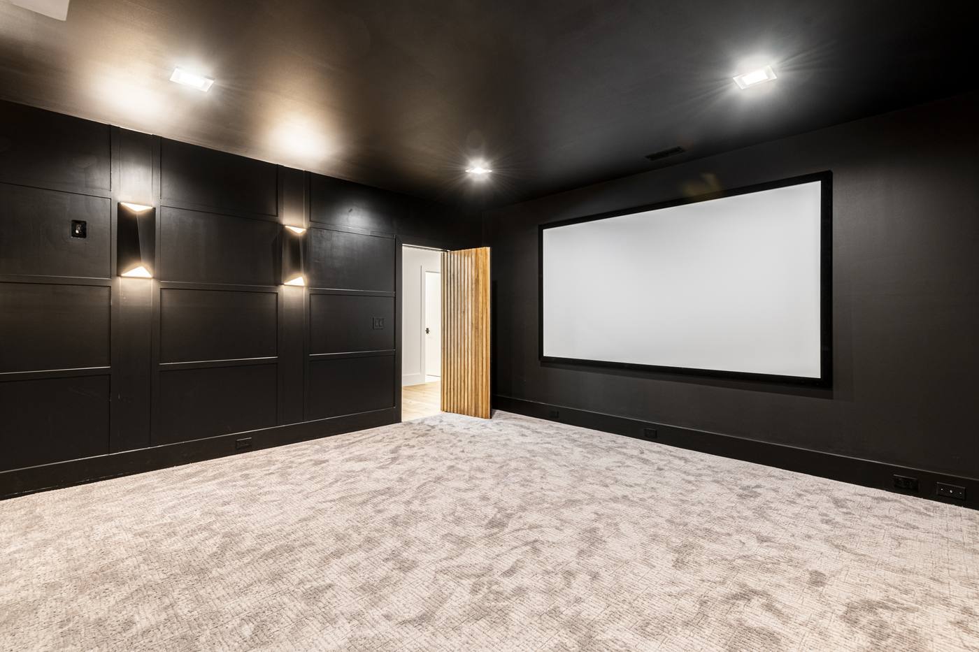 Lot 49 Bella Vista Home Theater photograph by Shail Construction in Raleigh NC