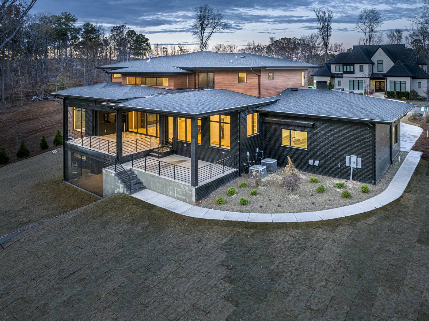 Lot 49 Bella Vista Outdoor · Backyards photograph by Shail Construction in Raleigh NC