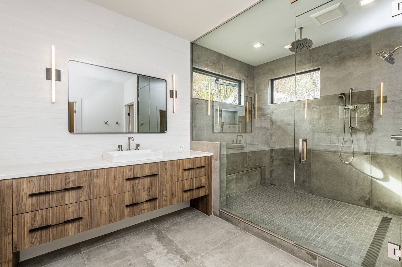 Lot 49 Bella Vista Master Bathroom photograph by Shail Construction in Raleigh NC