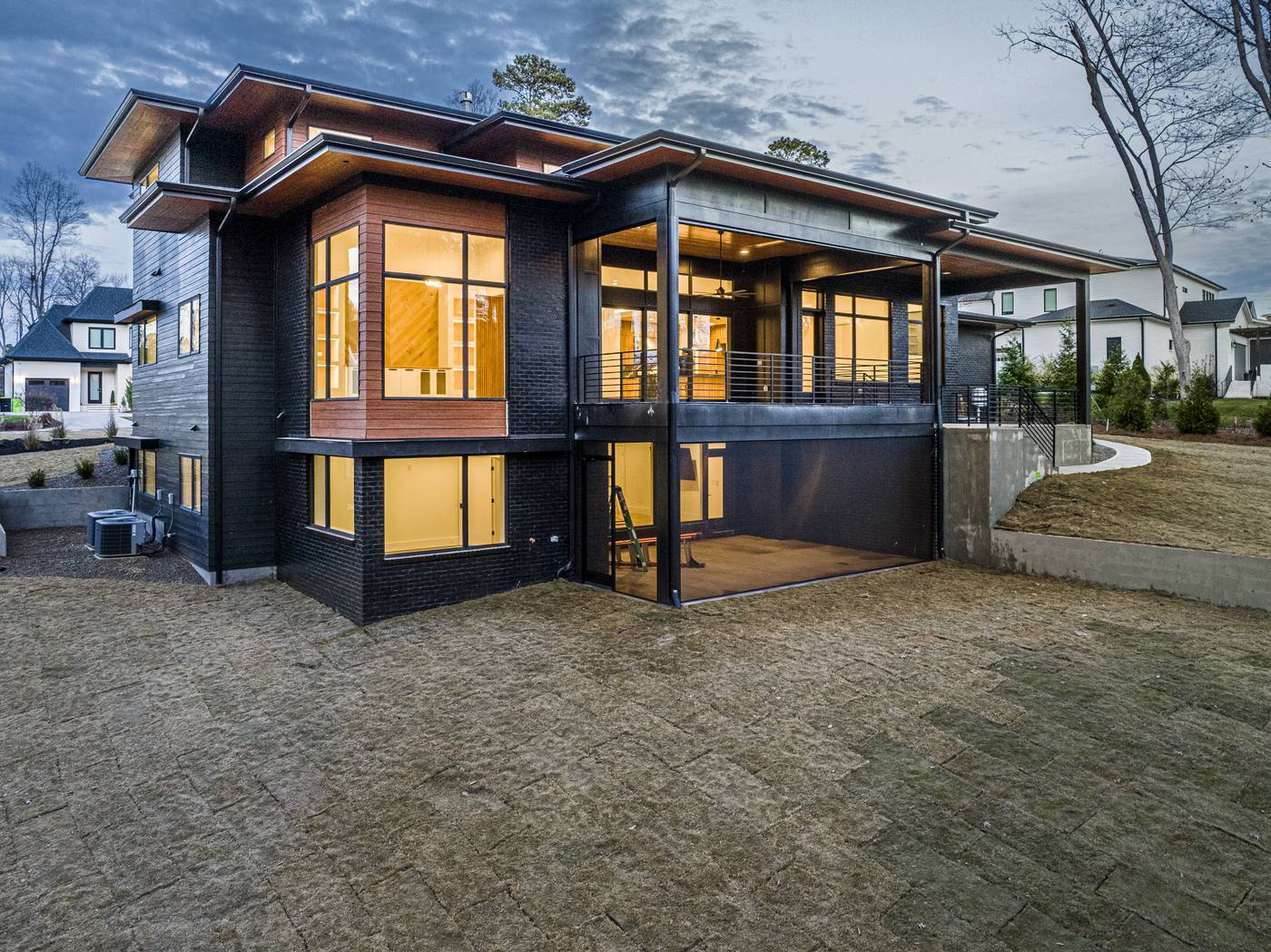 Lot 49 Bella Vista Outdoor · Backyards photograph by Shail Construction in Raleigh NC