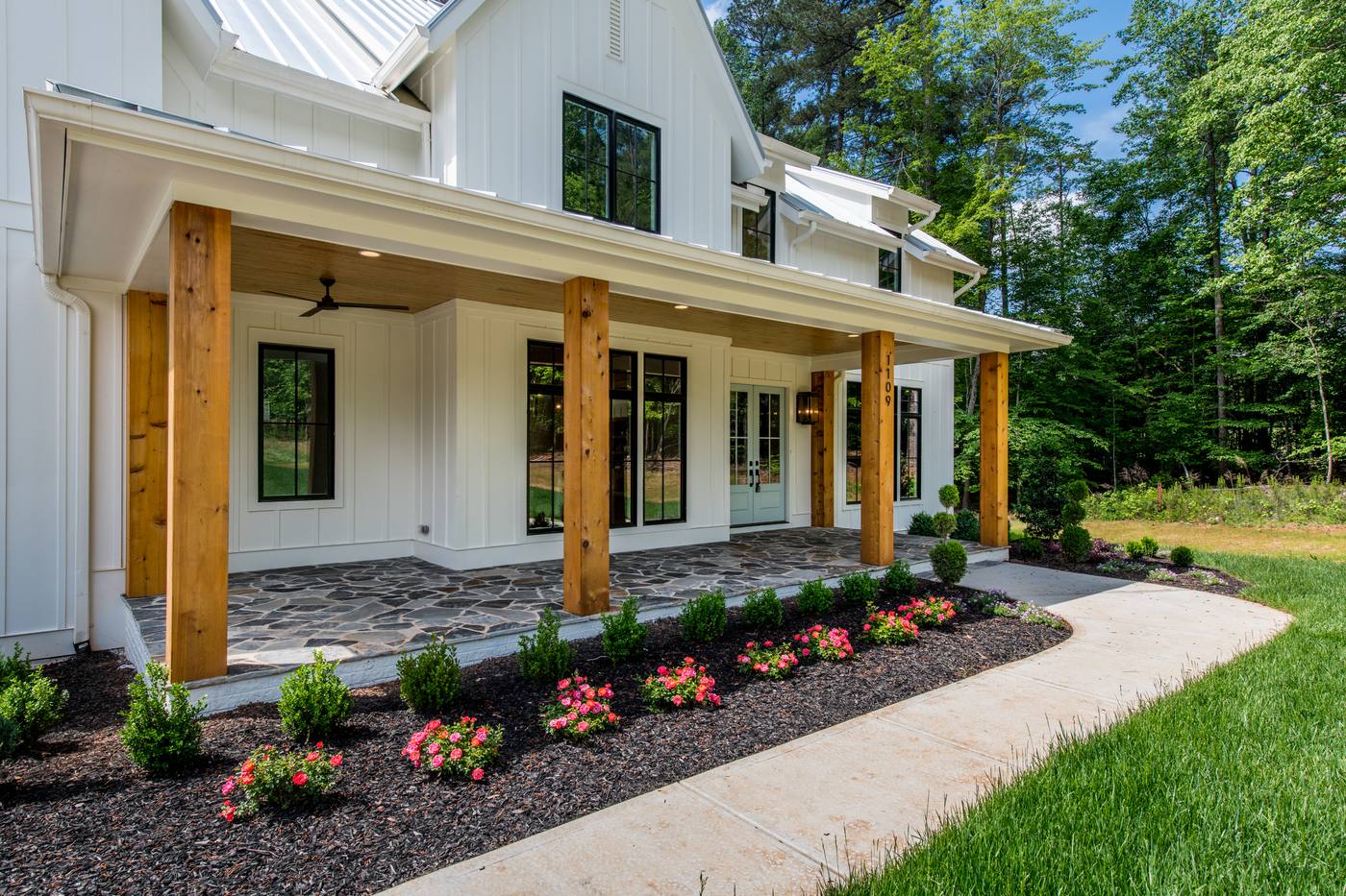 Lot 5 Bella Vista Outdoor · Front Pictures photograph by Shail Construction in Raleigh NC