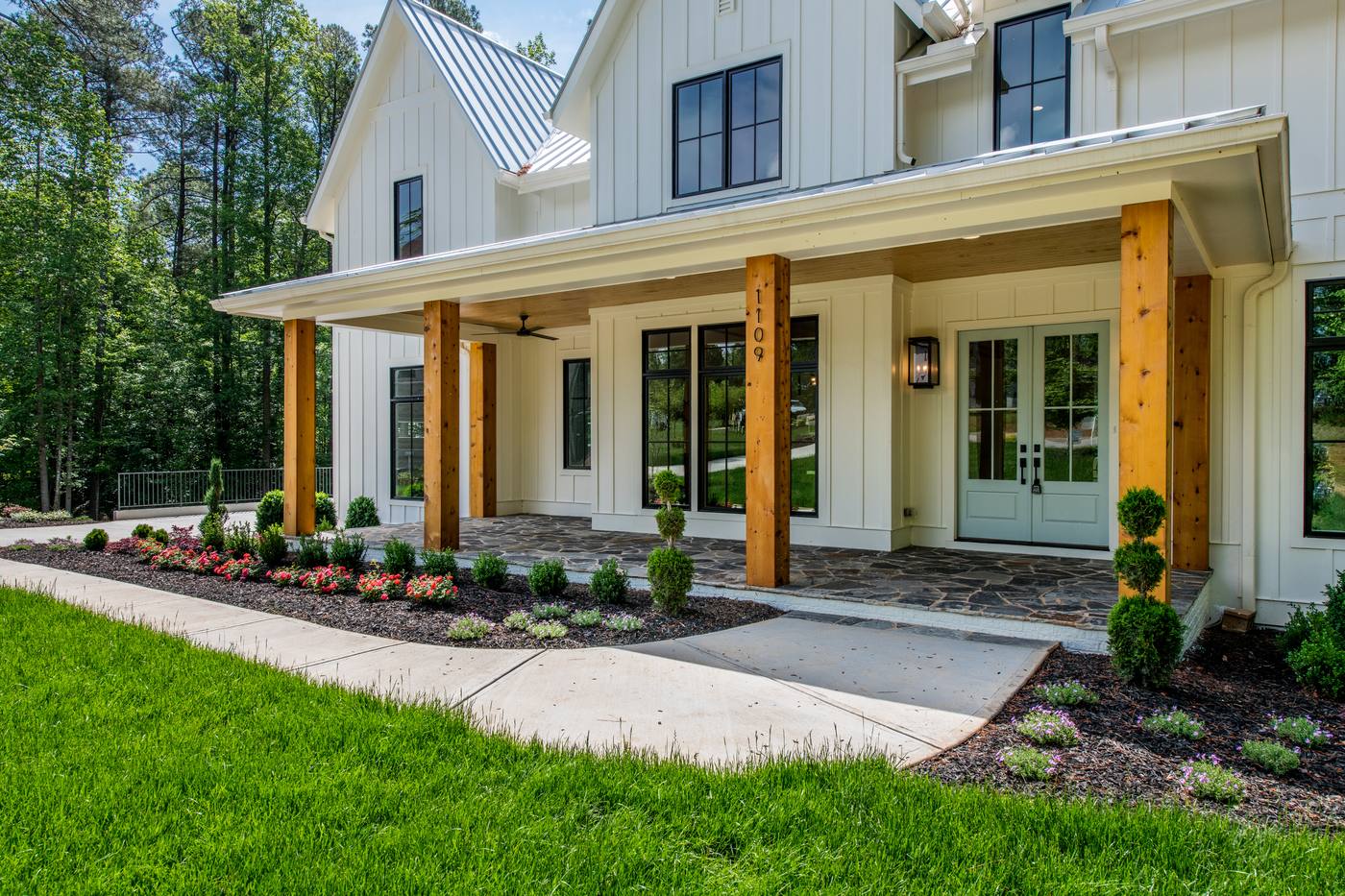 Lot 5 Bella Vista Outdoor · Front Pictures photograph by Shail Construction in Raleigh NC