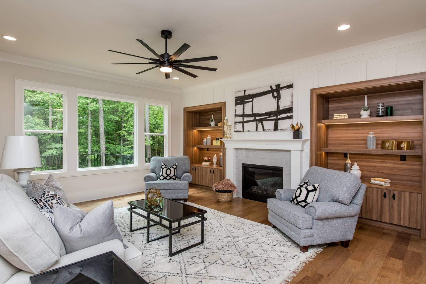 Lot 5 Bella Vista Living Room photograph by Shail Construction in Raleigh NC