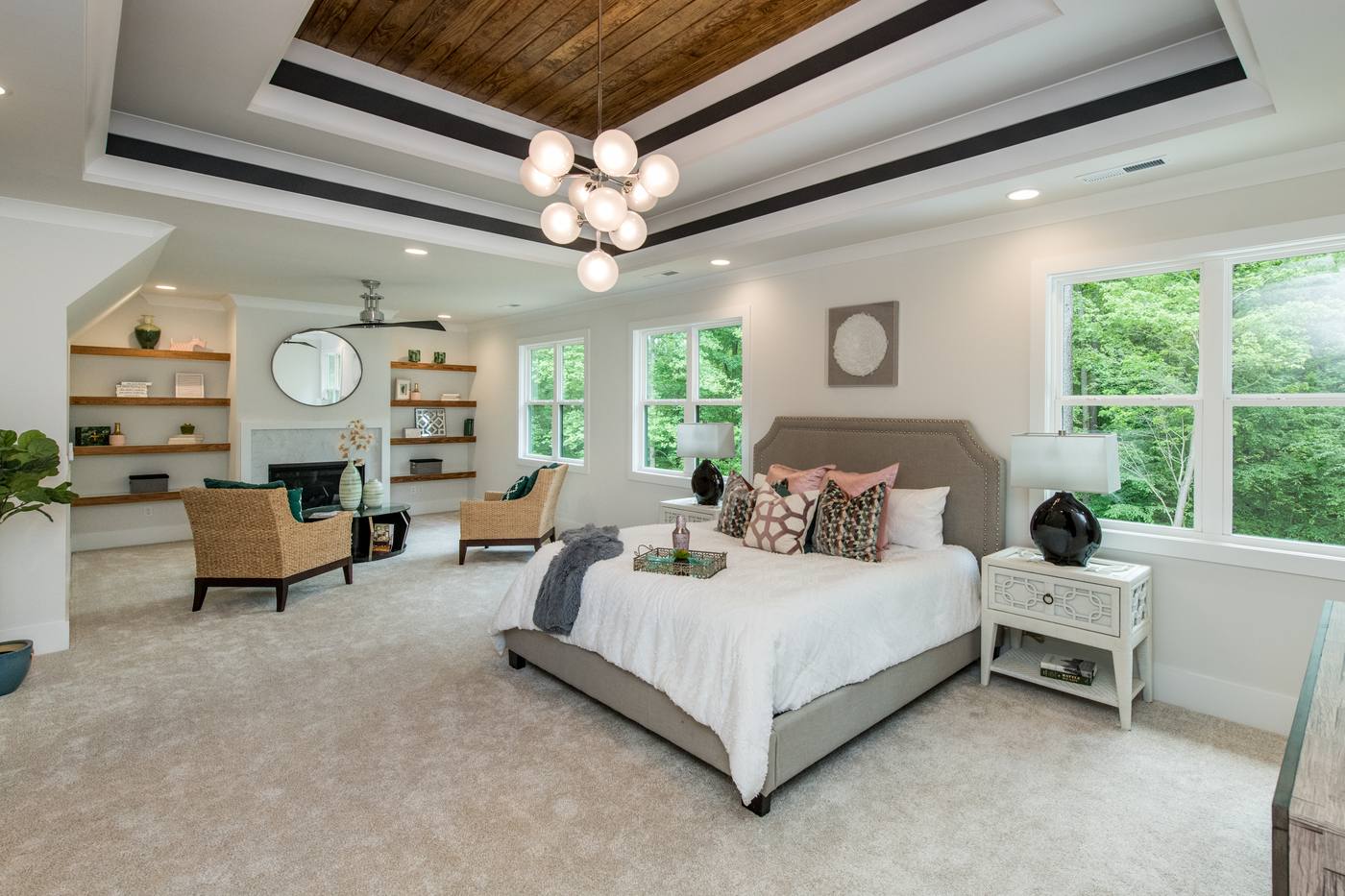Lot 5 Bella Vista Master Bedroom photograph by Shail Construction in Raleigh NC