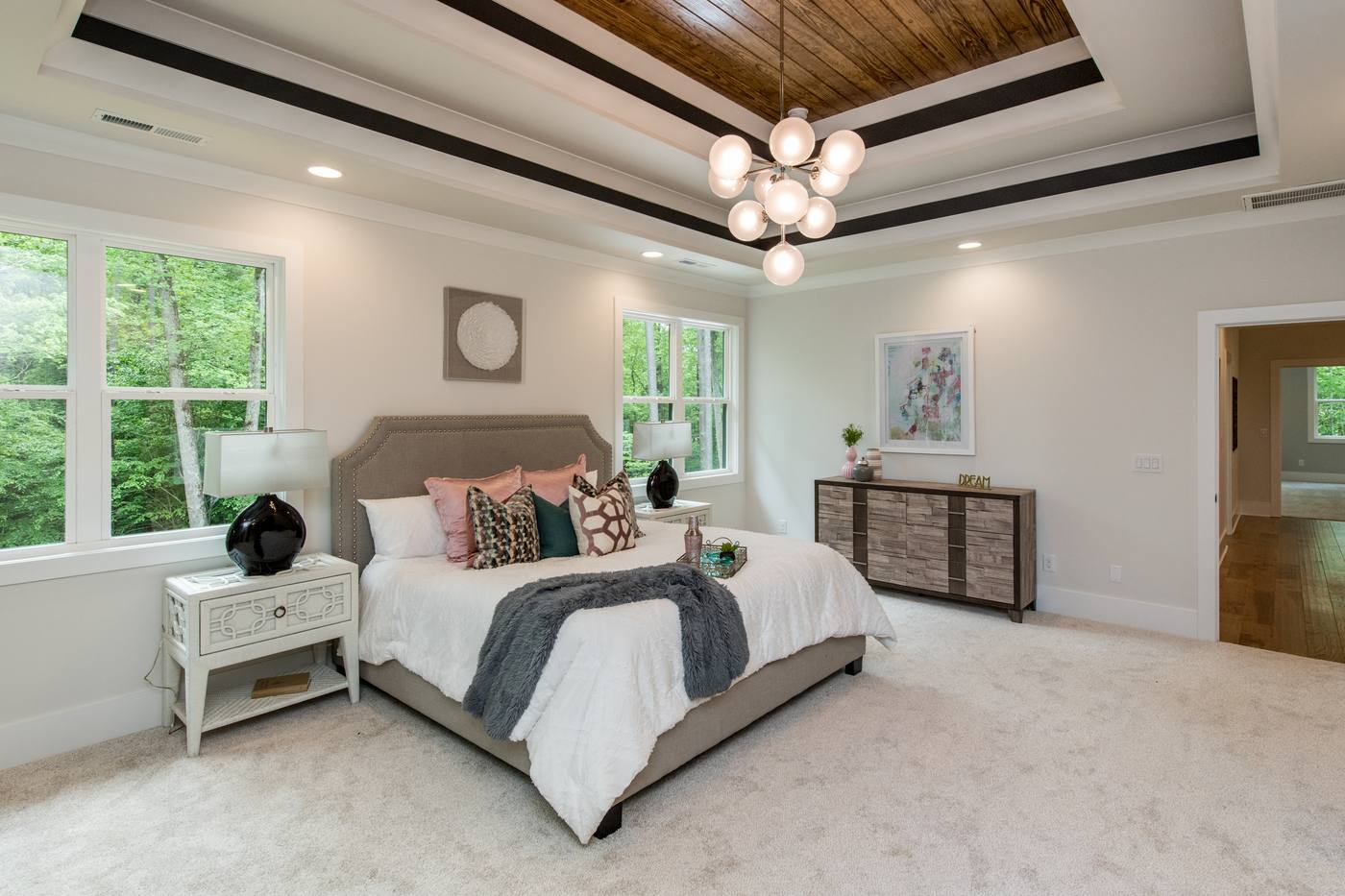 Lot 5 Bella Vista Master Bedroom photograph by Shail Construction in Raleigh NC