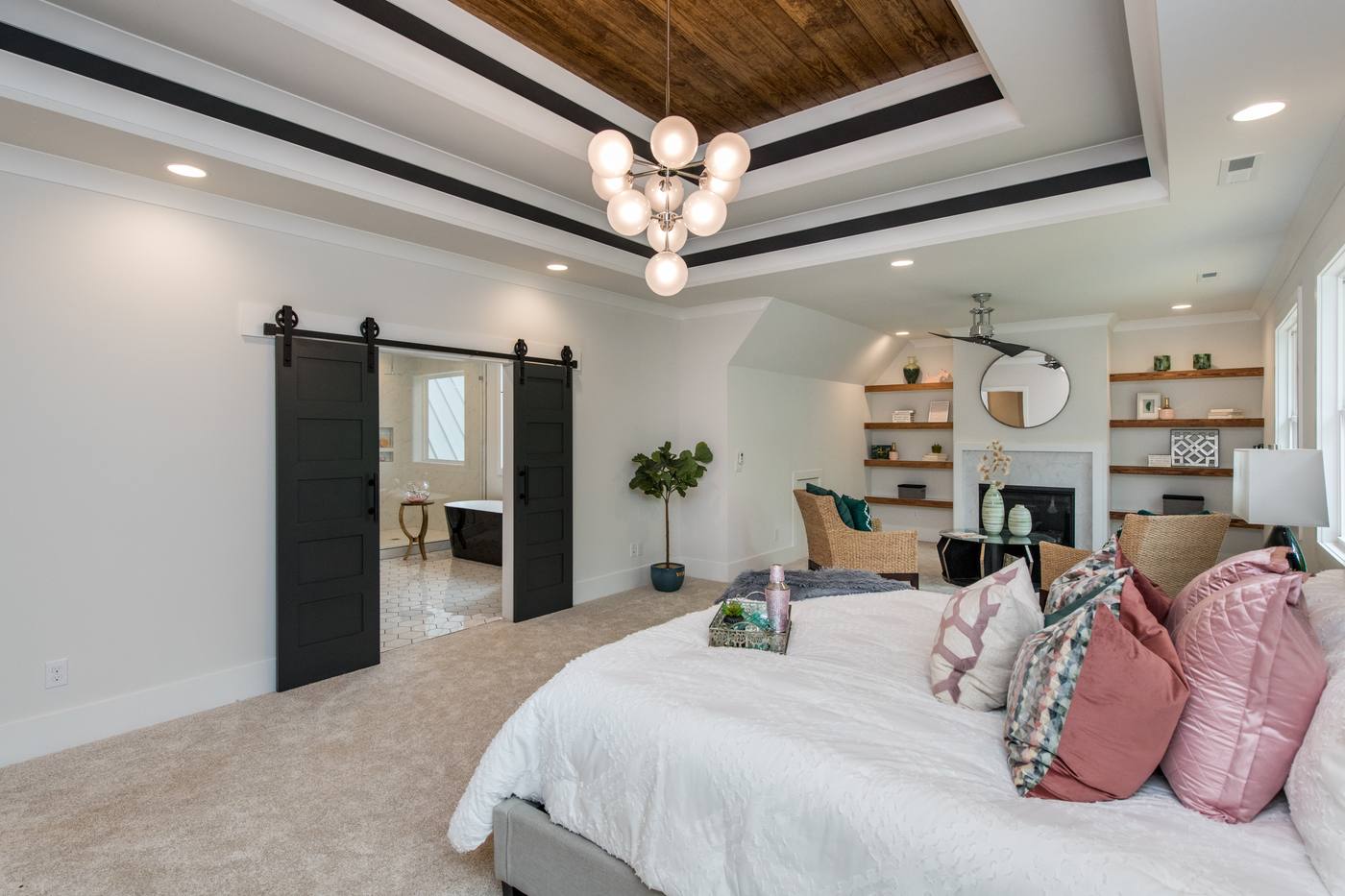Lot 5 Bella Vista Master Bedroom photograph by Shail Construction in Raleigh NC