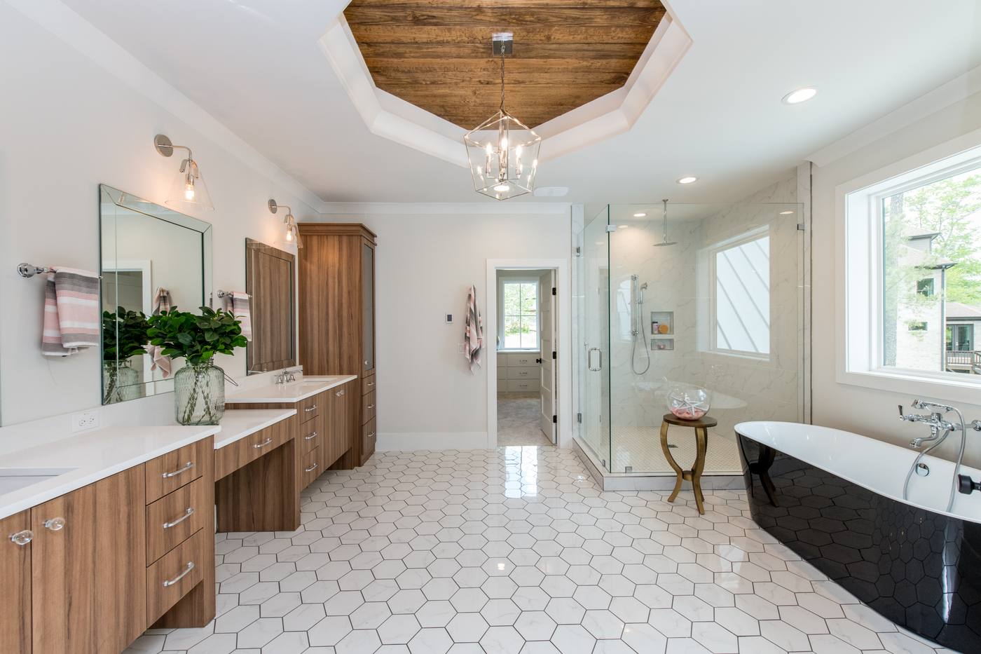 Lot 5 Bella Vista Master Bathroom photograph by Shail Construction in Raleigh NC