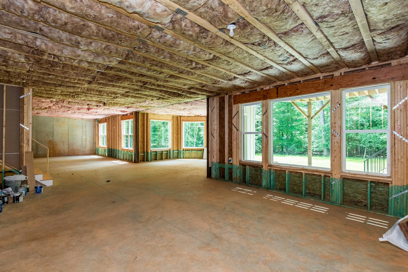 Lot 5 Bella Vista Basements photograph by Shail Construction in Raleigh NC
