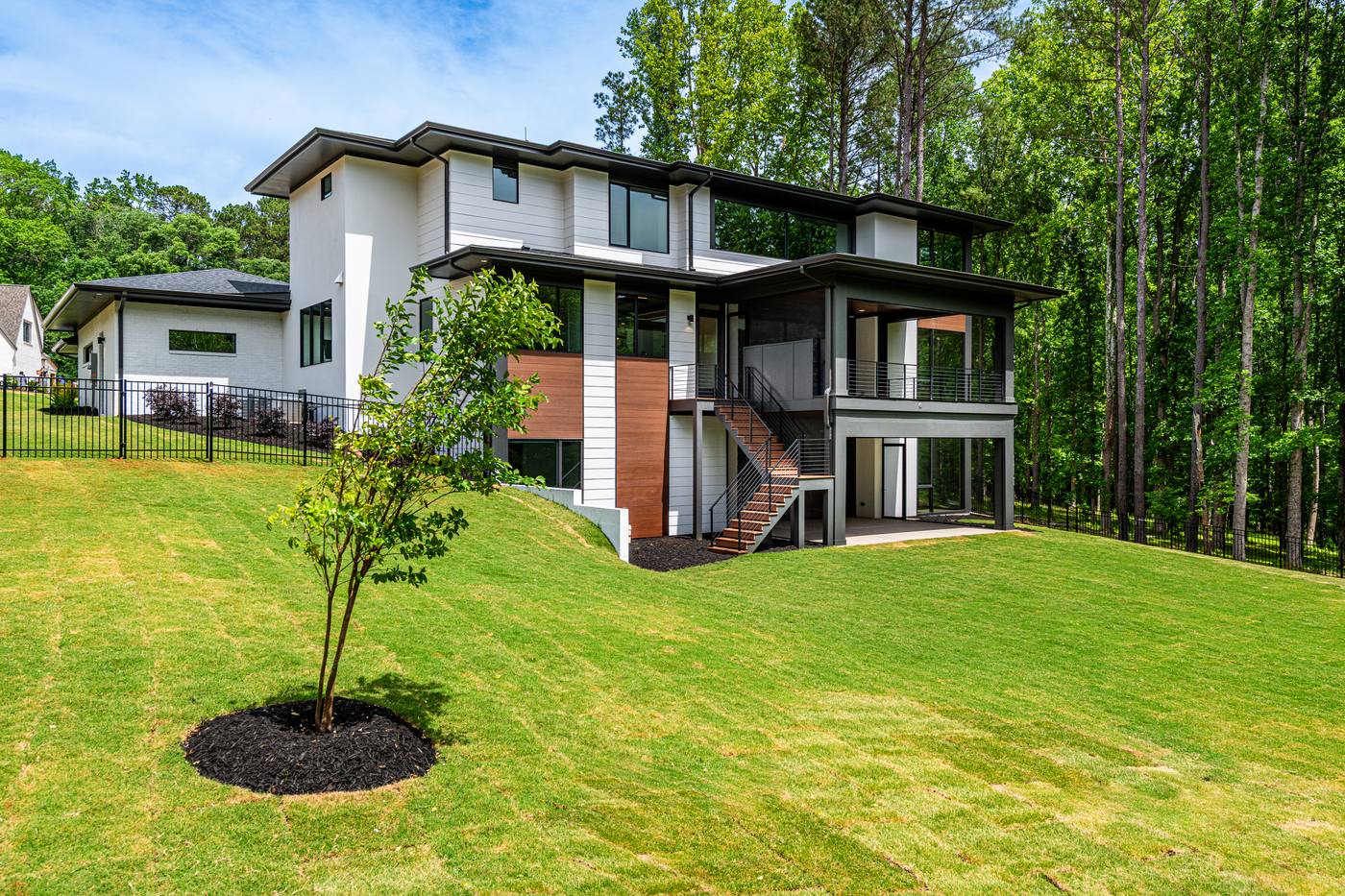 Lot 50 GHE Outdoor · Backyards photograph by Shail Construction in Raleigh NC