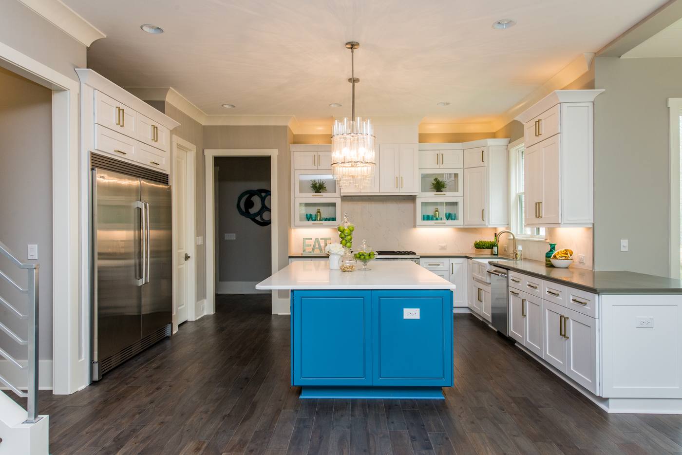 Lot 6 Bella Vista Kitchen · Outdoor photograph by Shail Construction in Raleigh NC