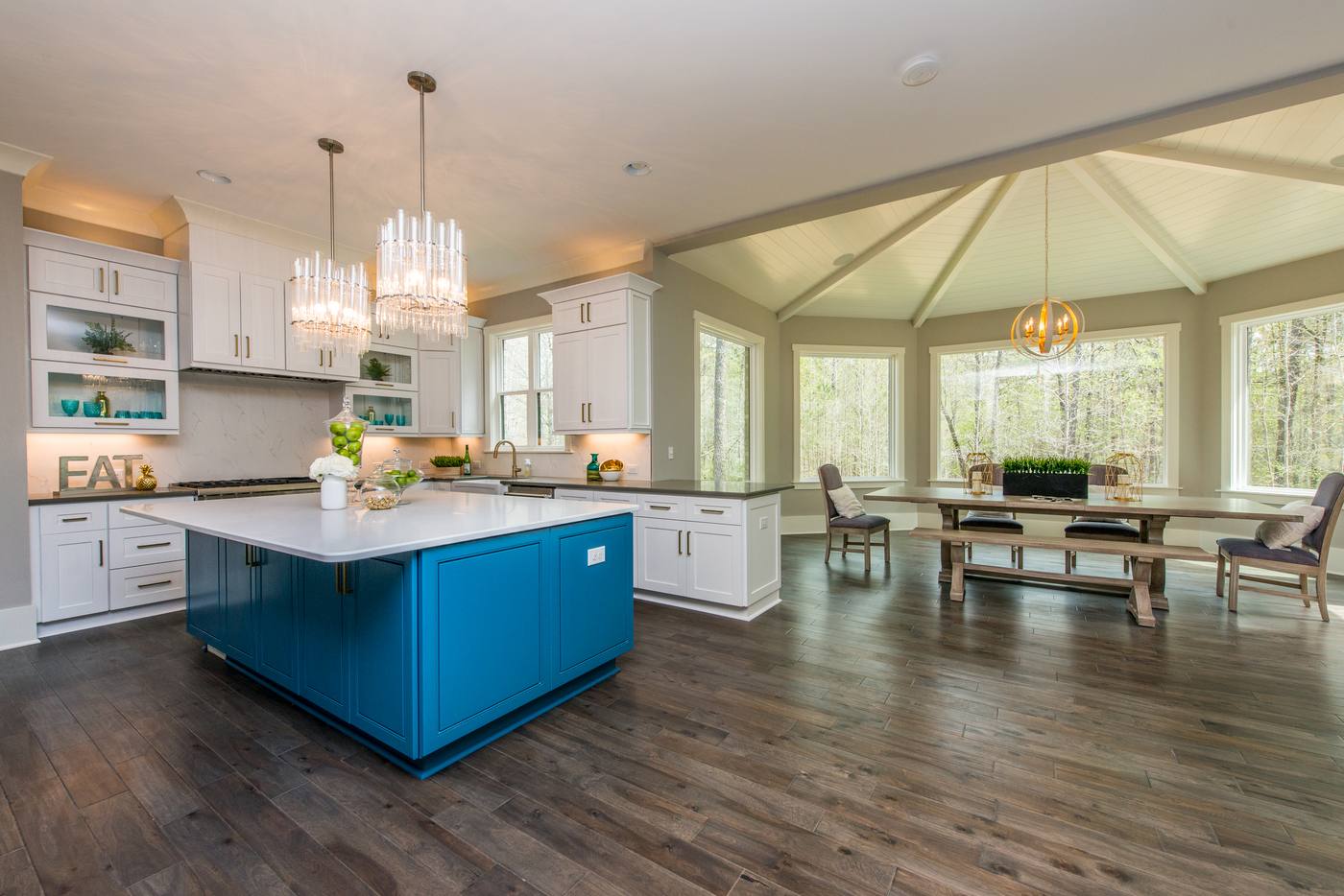 Lot 6 Bella Vista Kitchen · Outdoor photograph by Shail Construction in Raleigh NC