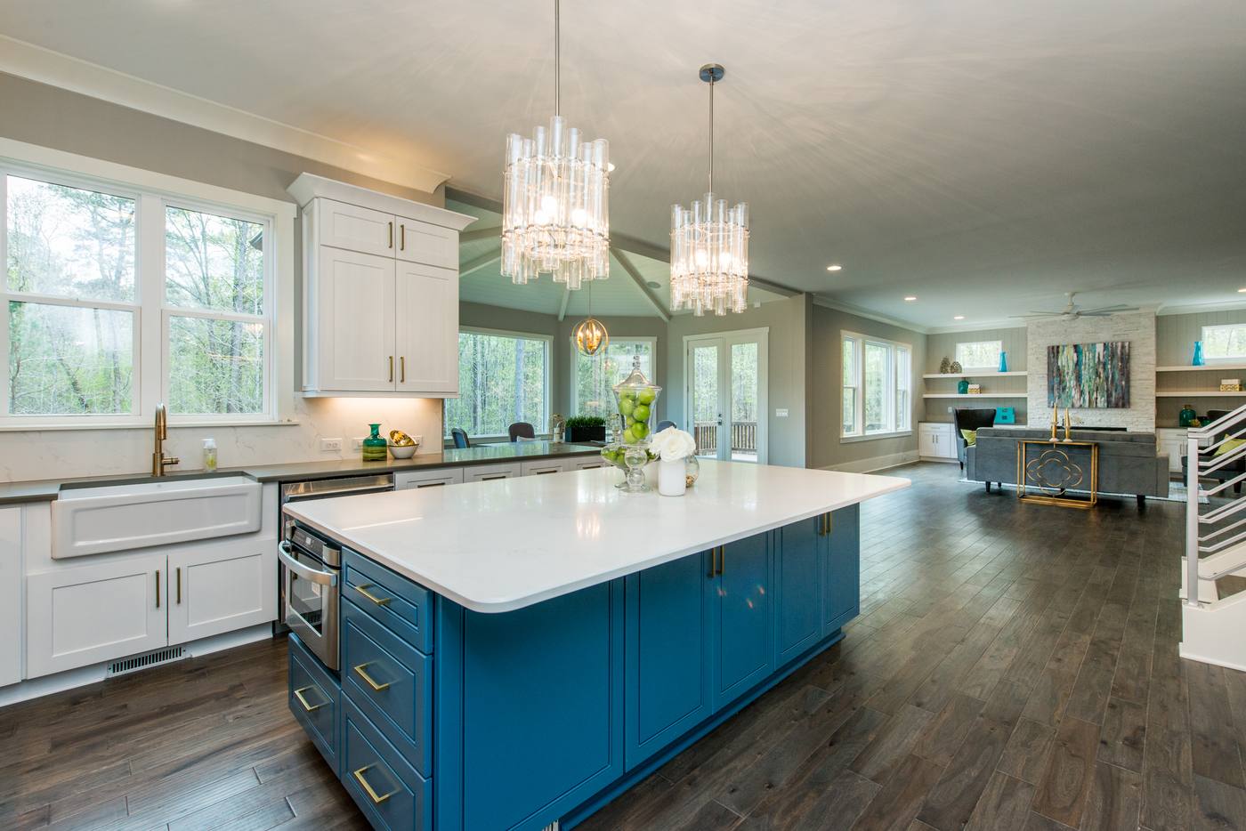 Lot 6 Bella Vista Kitchen · Outdoor photograph by Shail Construction in Raleigh NC