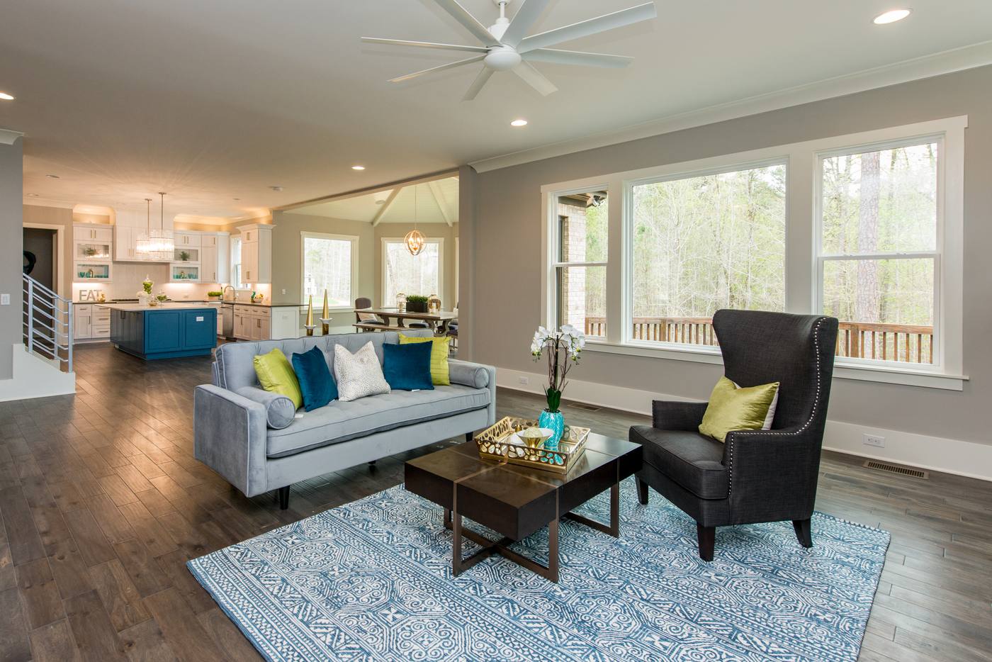 Lot 6 Bella Vista Living Room · Outdoor photograph by Shail Construction in Raleigh NC