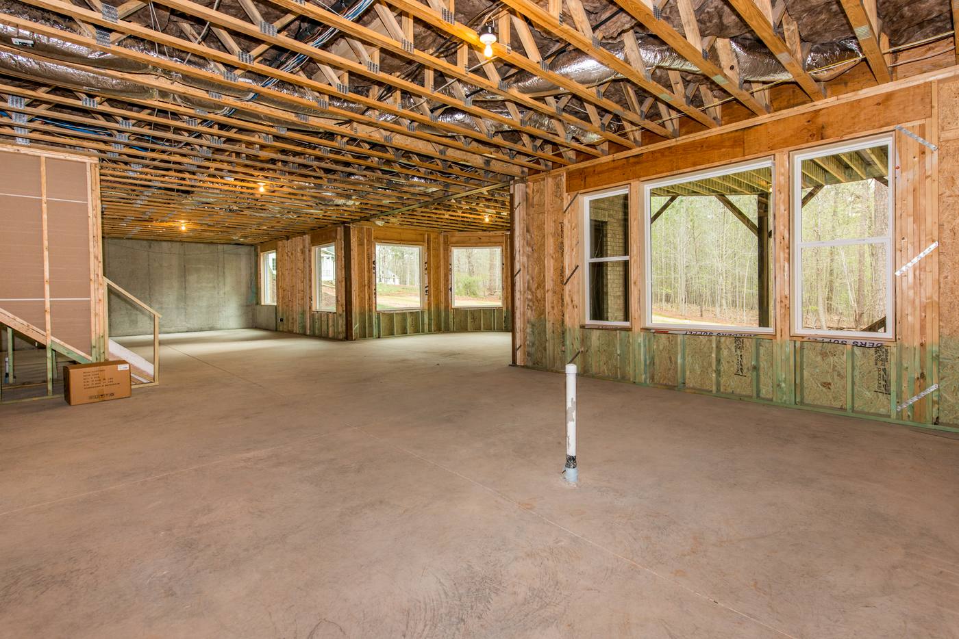 Lot 6 Bella Vista Basements · Outdoor photograph by Shail Construction in Raleigh NC