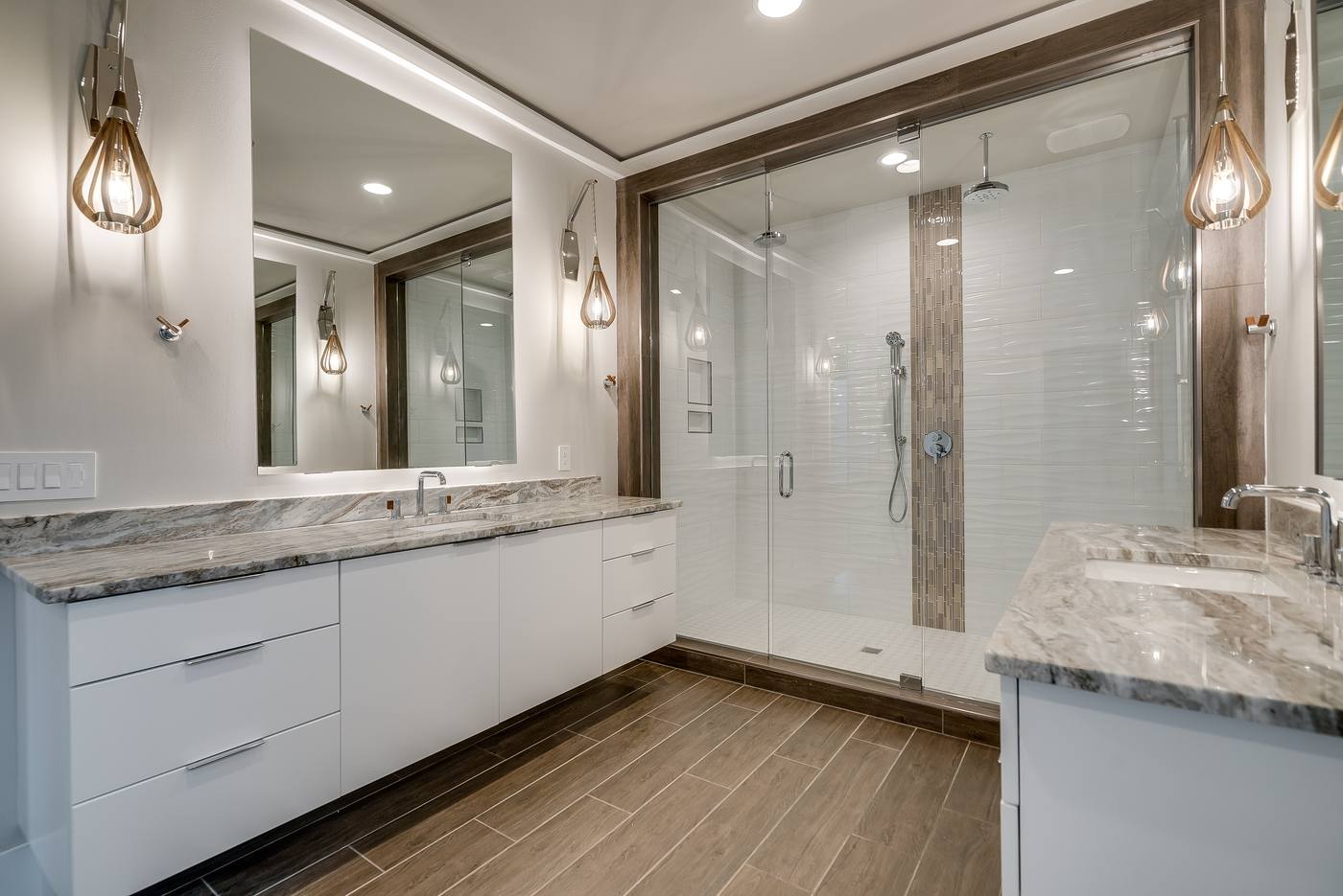 Lot 65 Bella Vista Master Bathroom photograph by Shail Construction in Raleigh NC