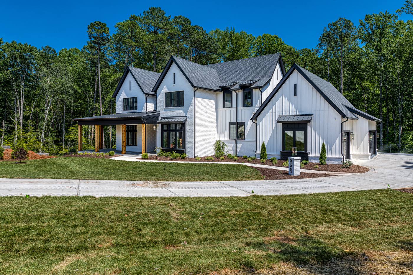 Lot 7 Bella Terra Outdoor · Front Pictures photograph by Shail Construction in Raleigh NC