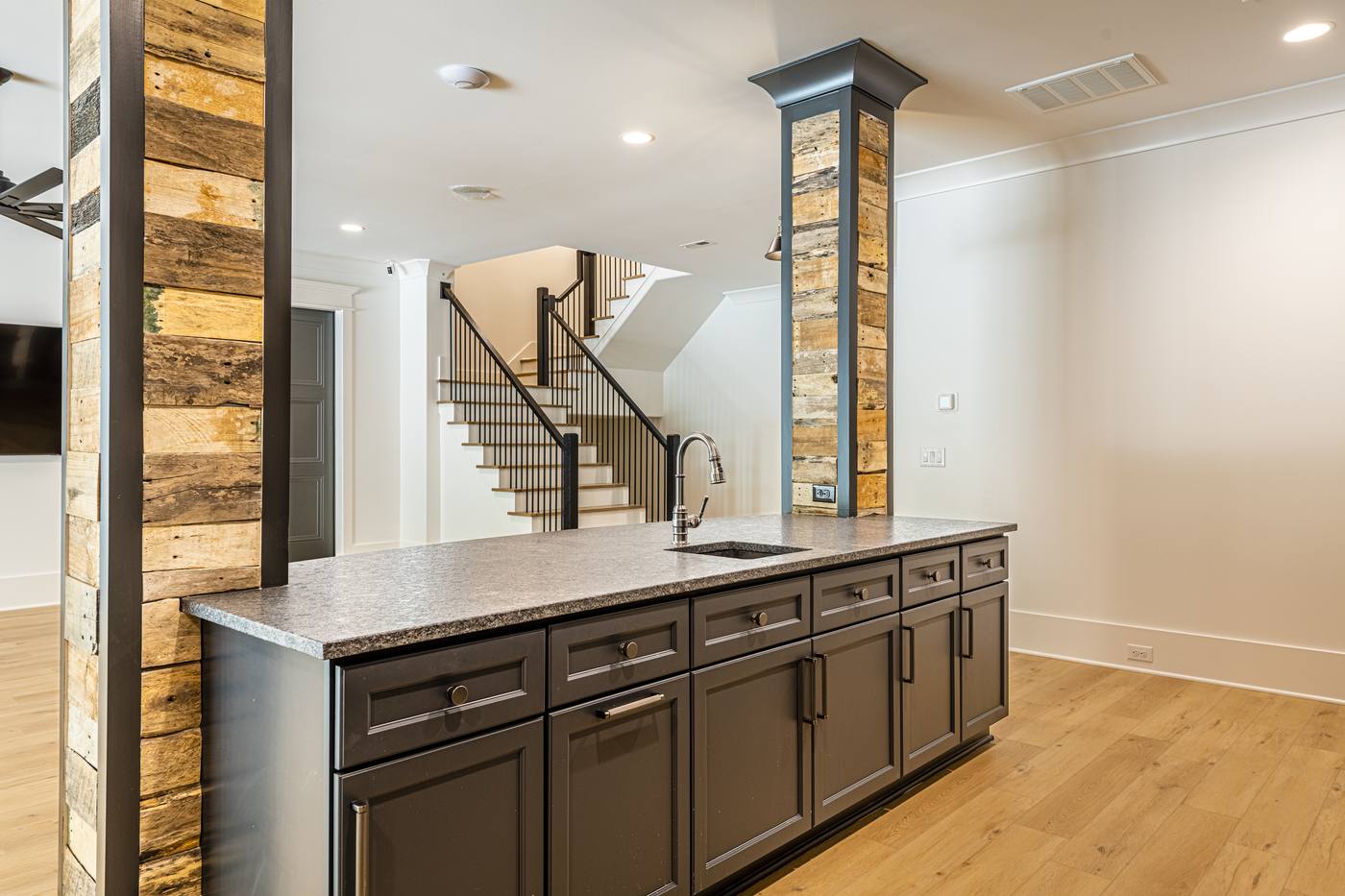 Lot 7 Bella Terra Basements photograph by Shail Construction in Raleigh NC