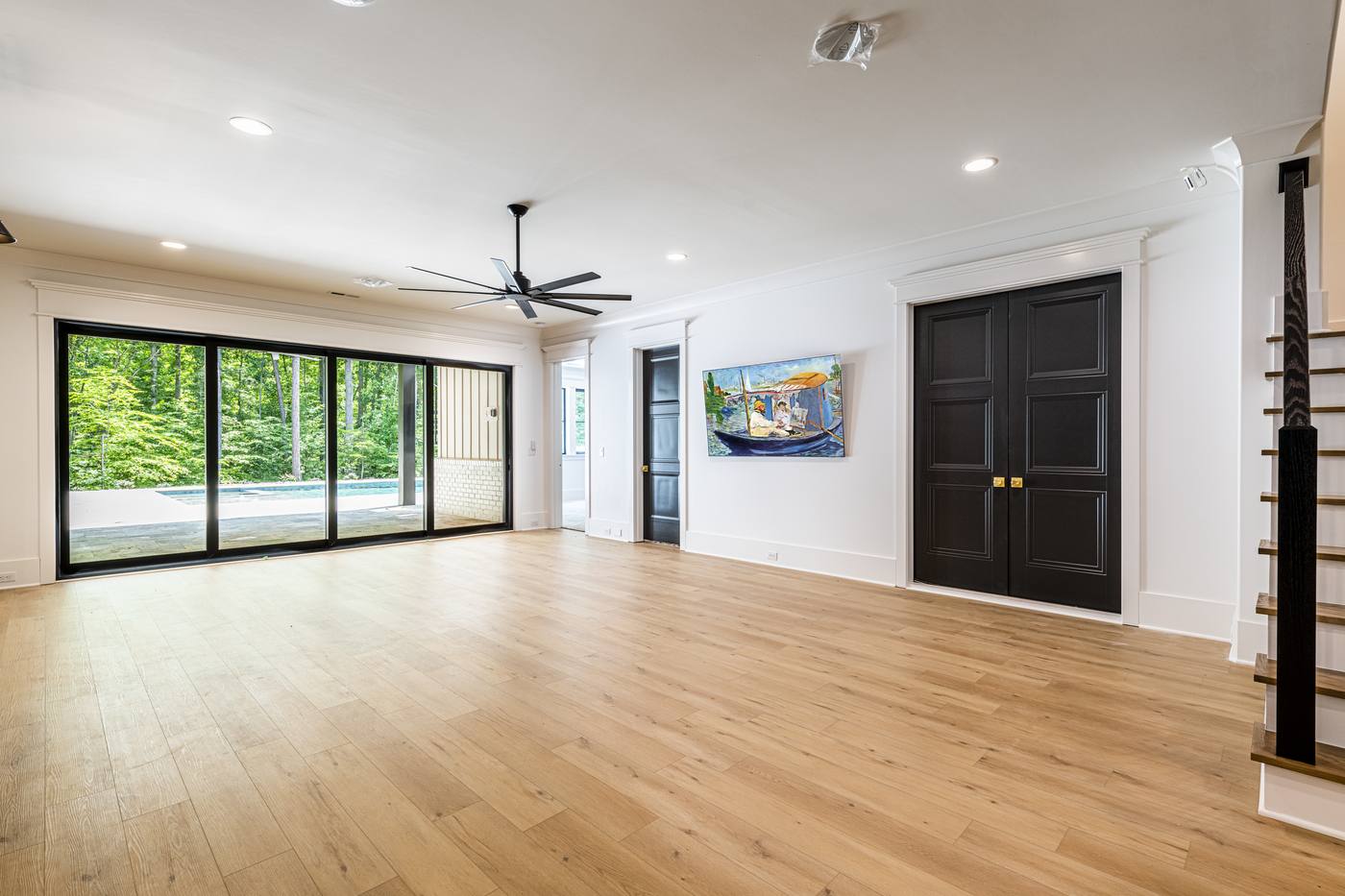 Lot 7 Bella Terra Basements photograph by Shail Construction in Raleigh NC