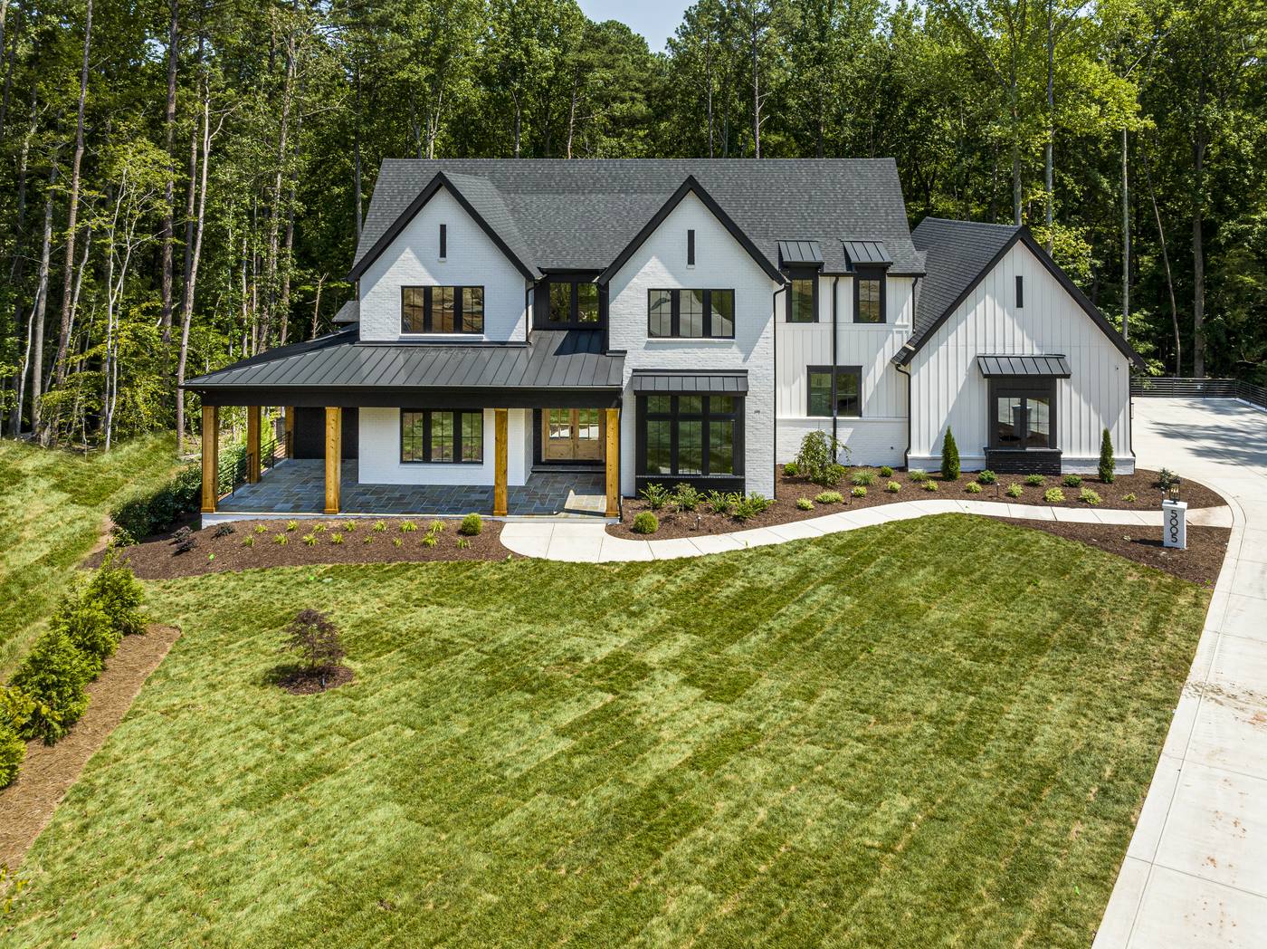 Lot 7 Bella Terra Outdoor · Front Pictures photograph by Shail Construction in Raleigh NC