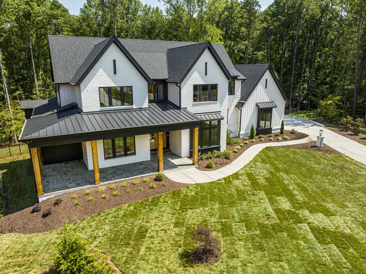 Lot 7 Bella Terra Outdoor · Front Pictures photograph by Shail Construction in Raleigh NC