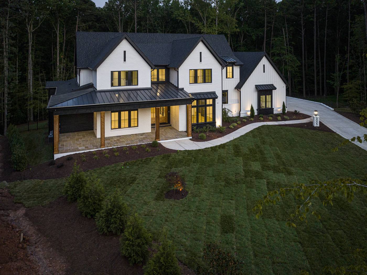 Lot 7 Bella Terra Outdoor · Front Pictures photograph by Shail Construction in Raleigh NC