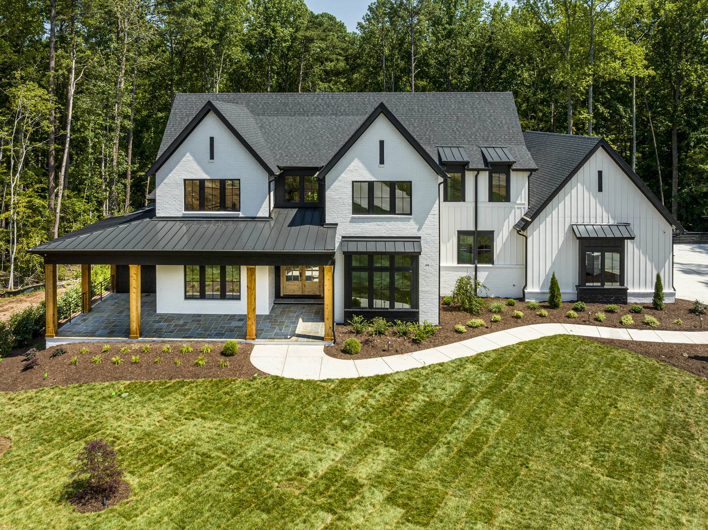 Lot 7 Bella Terra Outdoor · Front Pictures photograph by Shail Construction in Raleigh NC