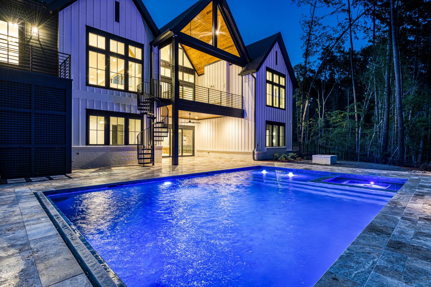Lot 7 Bella Terra Outdoor · Backyards photograph by Shail Construction in Raleigh NC