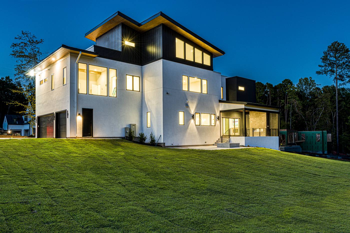 Lot 9 Bella Terra Outdoor · Backyards photograph by Shail Construction in Raleigh NC